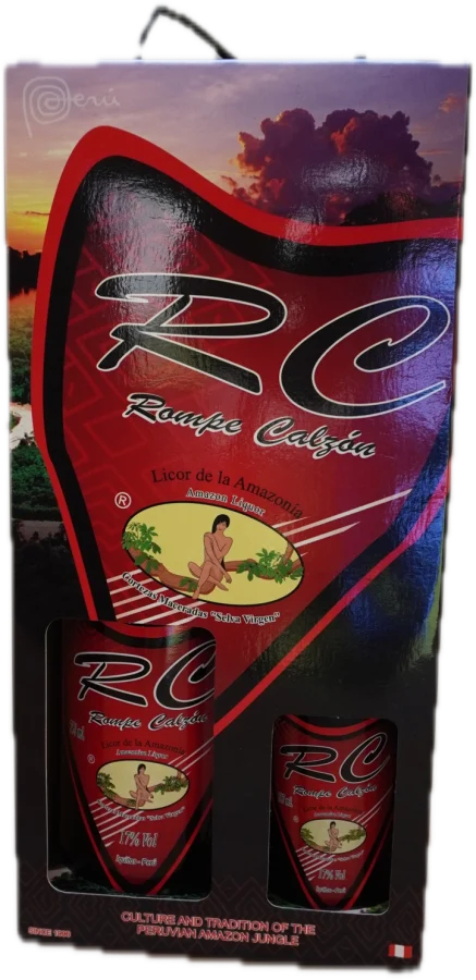 Caja de regalo DUO de RC Rompe Calzón con botellas de 750 ml y 187 ml